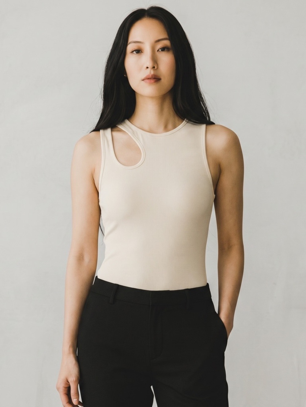 🔥FINAL SALE🔥 Cream One-Shoulder Kids One-Piece Bodysuit